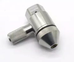 Abrasive Nozzle Assembly, .015" / 0.38mm, Single Port, RH